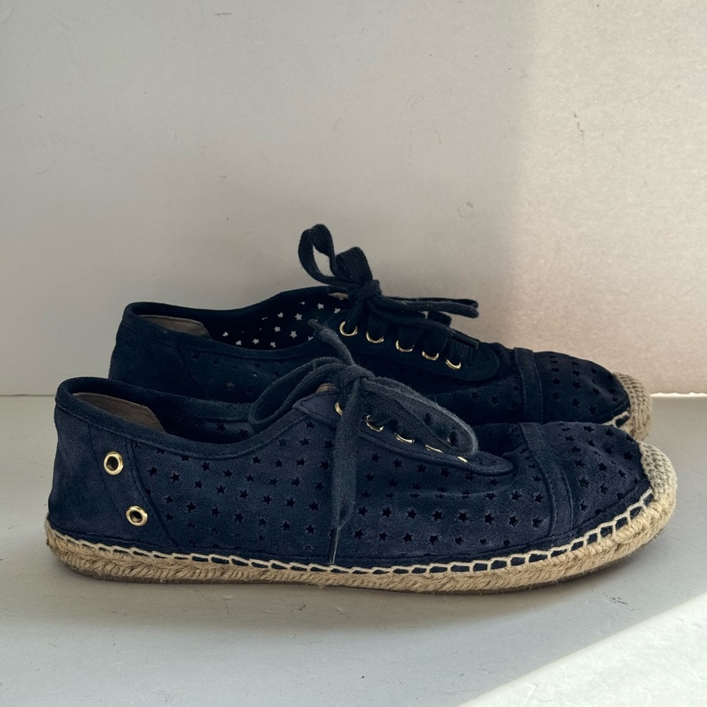 Jimmy Choo Dara Star-Perforated Espadrille Sneaker Size 36